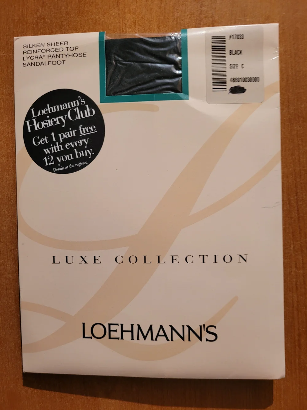 Loehmann's & Hanes Collection Hosiery Lot Of 3 NWT Size C